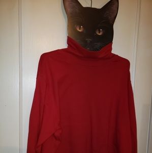 4/$25 Red mock neck sweater